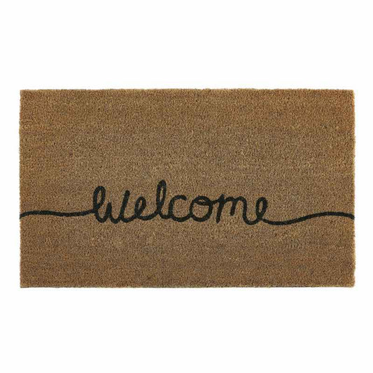 Welcome Coir Coconut Husk Doormats in Natural