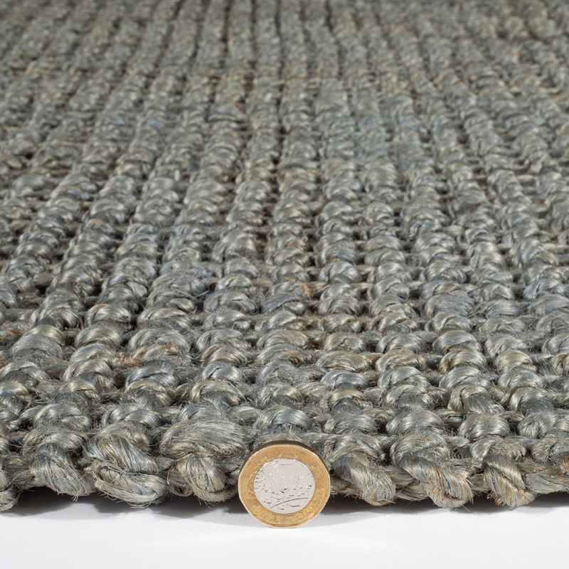 Whitefield Boucle Jute Modern Rug in Grey