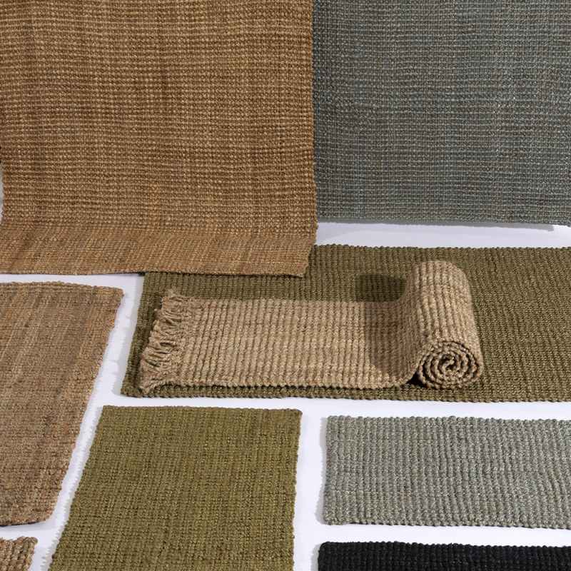 Whitefield Boucle Jute Modern Rug in Grey