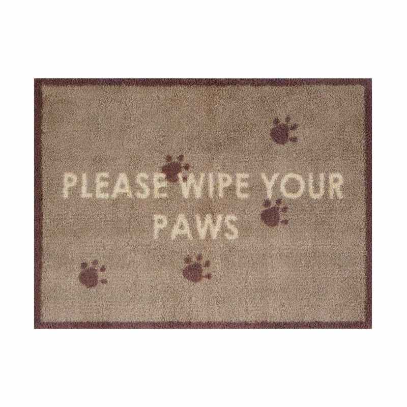 Wipe Your Paws Washable Doormat in Brown