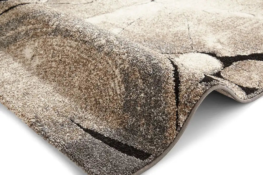 Woodland Think 6318 Beige Black Rug RS