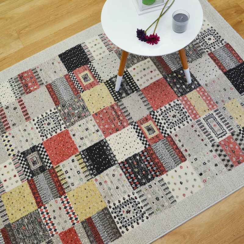 Woodstock Patchwork Rugs 32036 6324 in Beige Multi