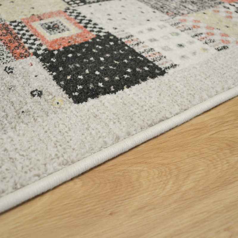 Woodstock Patchwork Runner Rugs 32036 6324 in Beige Multi