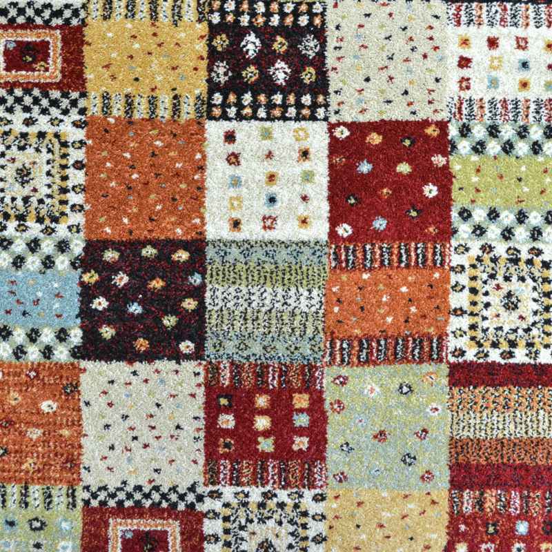 Woodstock Patchwork Runner Rugs 32036 8312 in Red