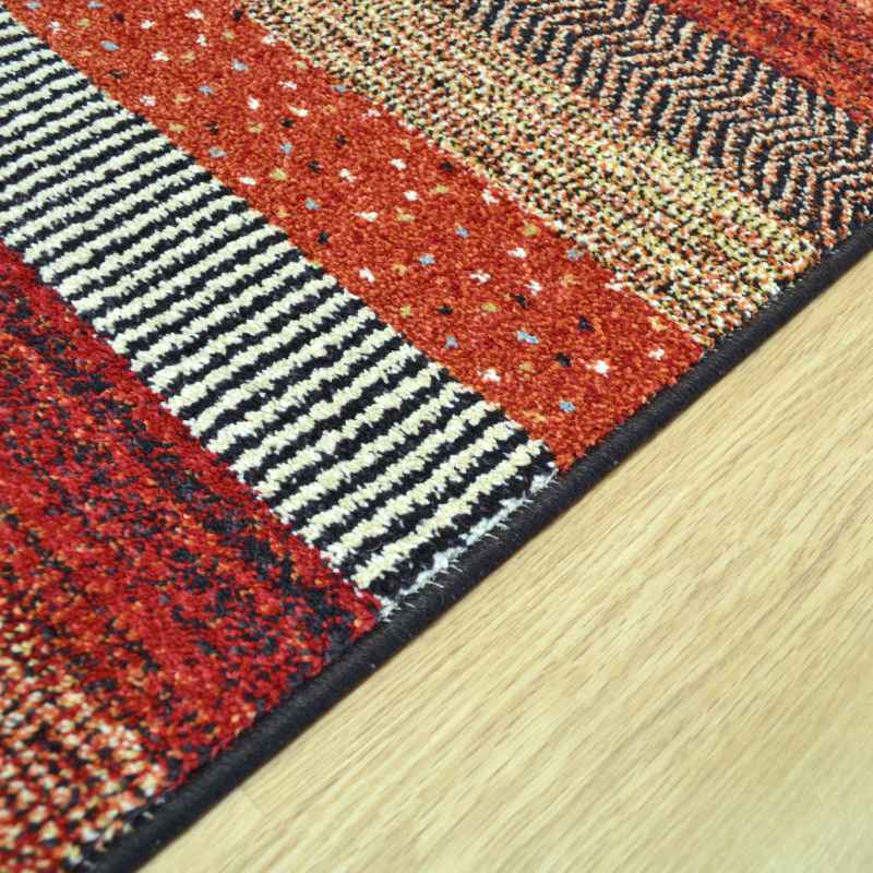 Woodstock Boho Stripe Rugs 32743 1382 in Blue
