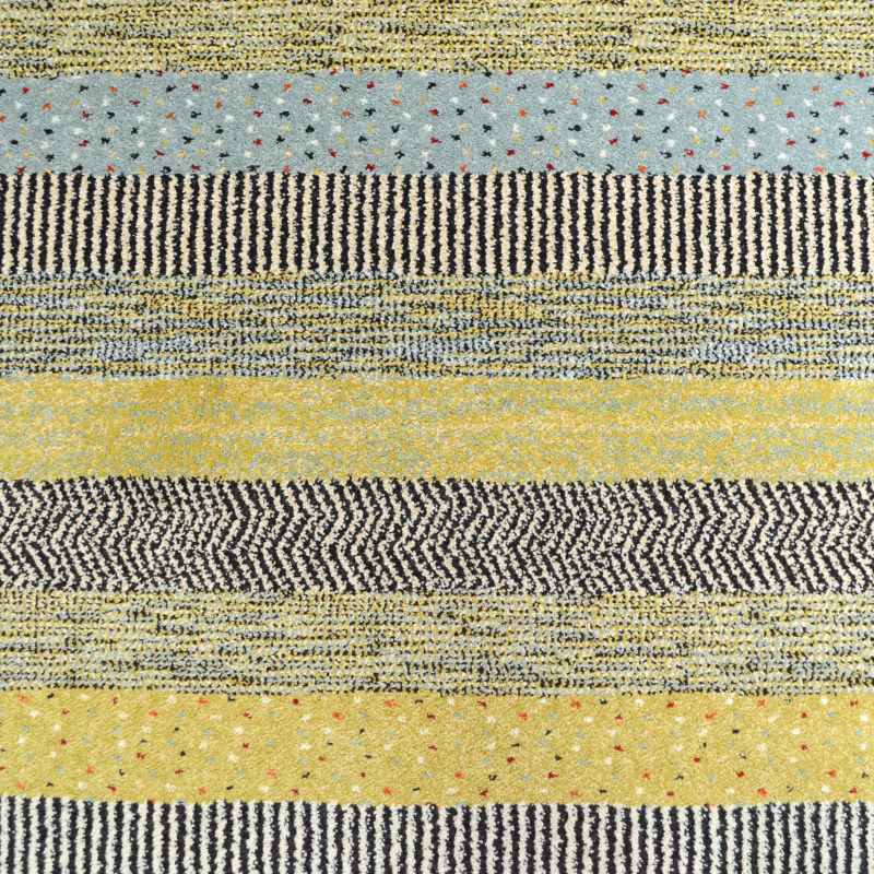Woodstock Boho Stripe Rugs 32743 5342 in Blue Green