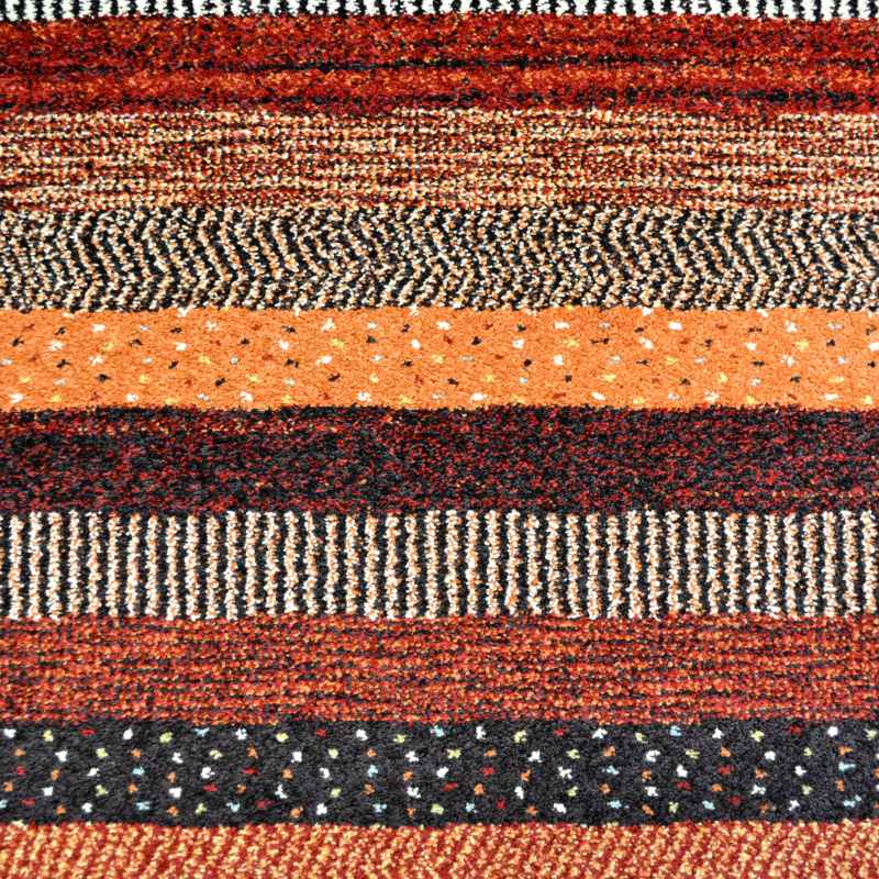 Woodstock Boho Stripe Runner Rugs 32743 1382 in Blue