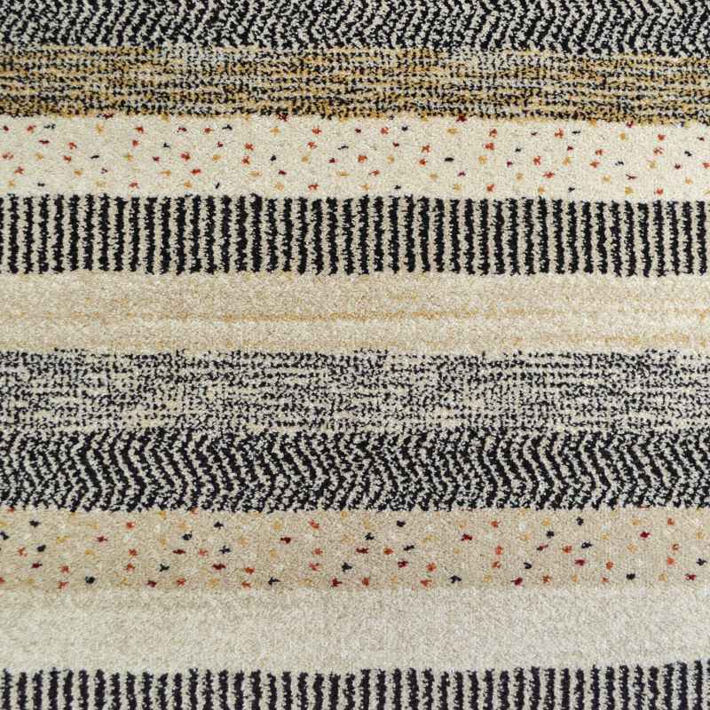 Woodstock Boho Stripe Runner Rugs 32743 6332 in Beige