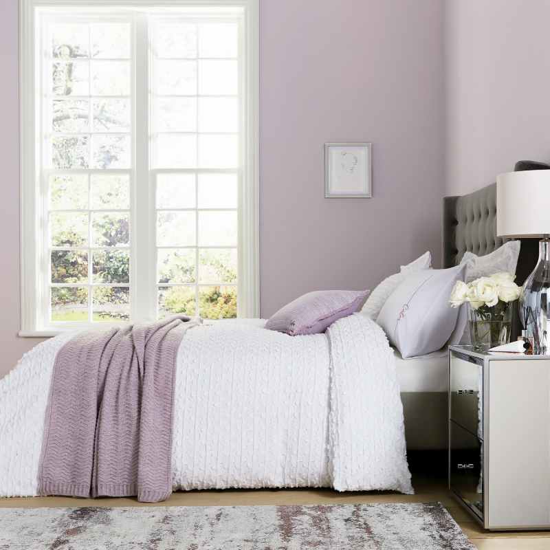 Calm Textured Cotton Bedding by Katie Piper in White