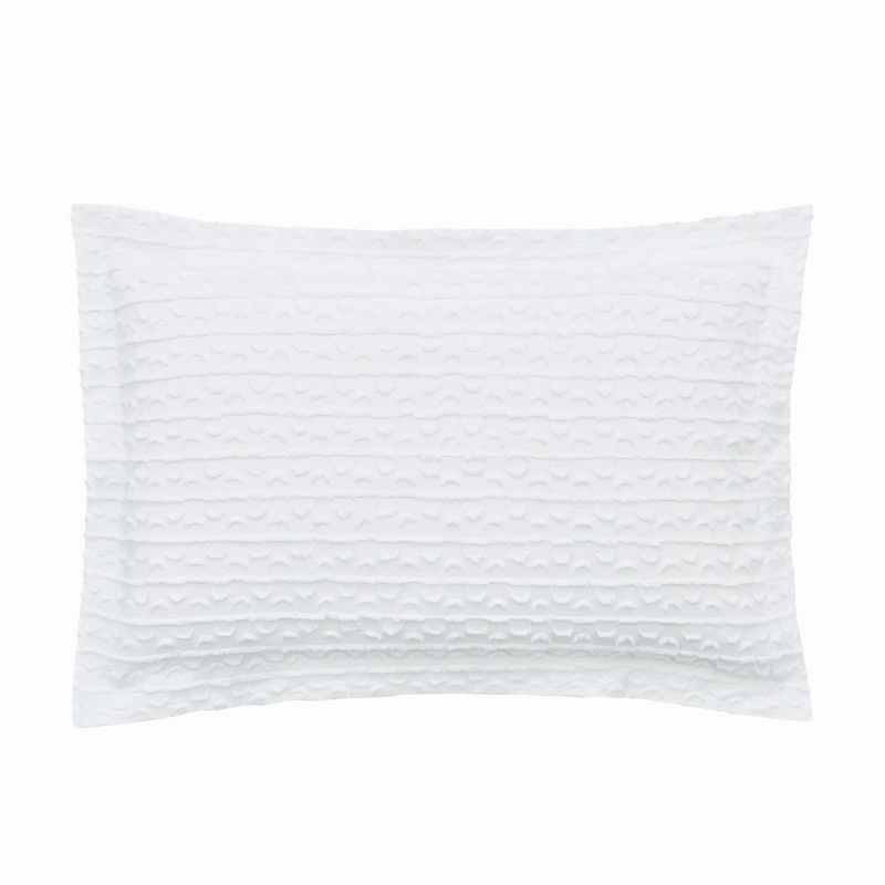 Calm Textured Cotton Bedding by Katie Piper in White