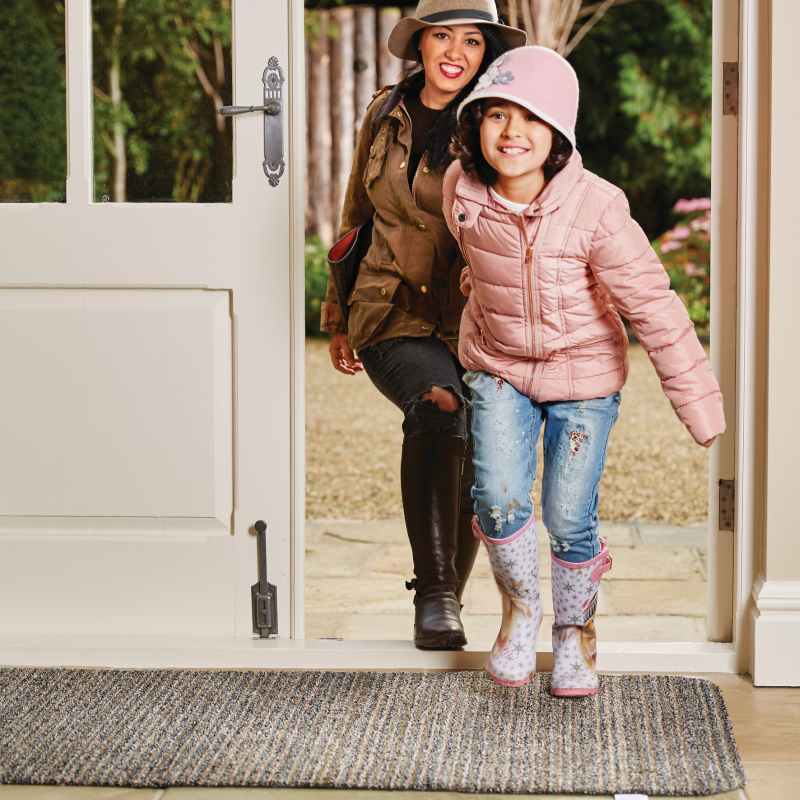 Hug Rug Plain Candy Washable Doormat in Sage Green