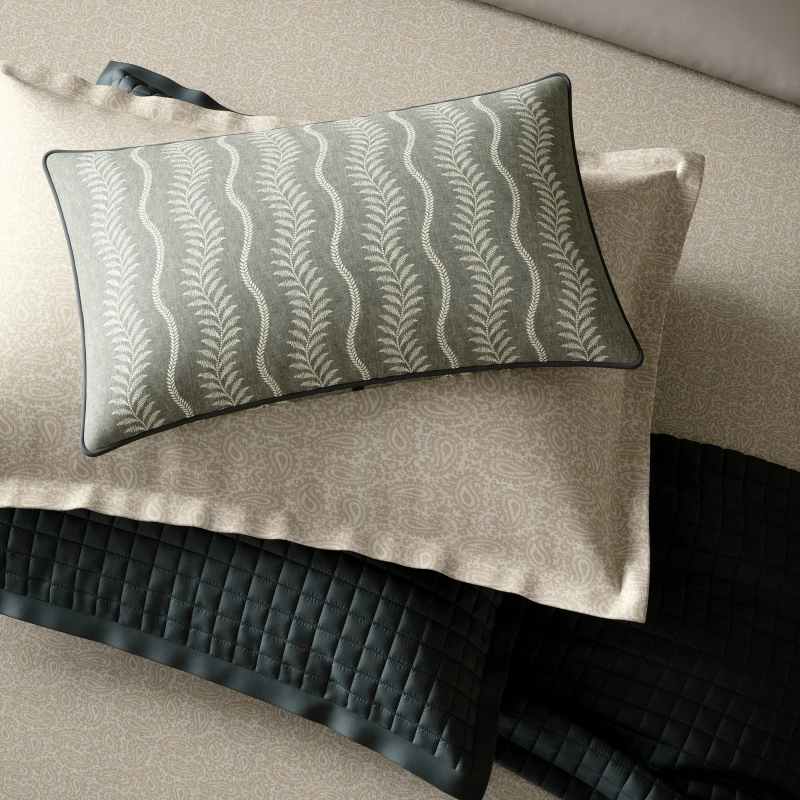 Emmy Paisley Bedding by Bedeck of Belfast in Mink Brown