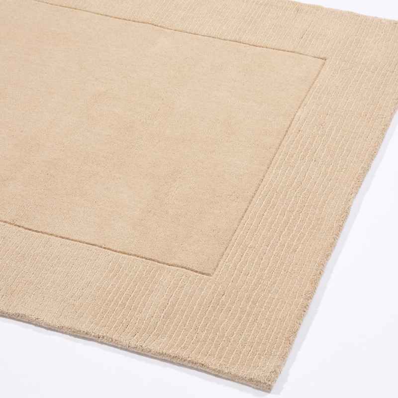 Esme Mayfair Carved Wool Runner Rugs in Cream