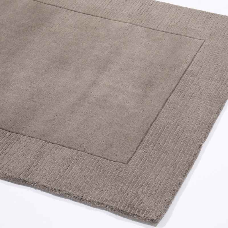 Esme Mayfair Carved Wool Runner Rugs in Grey