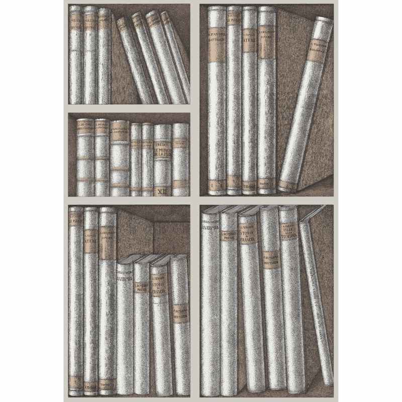 Ex Libris Wallpaper 15029 by Cole & Son in Stone Linen