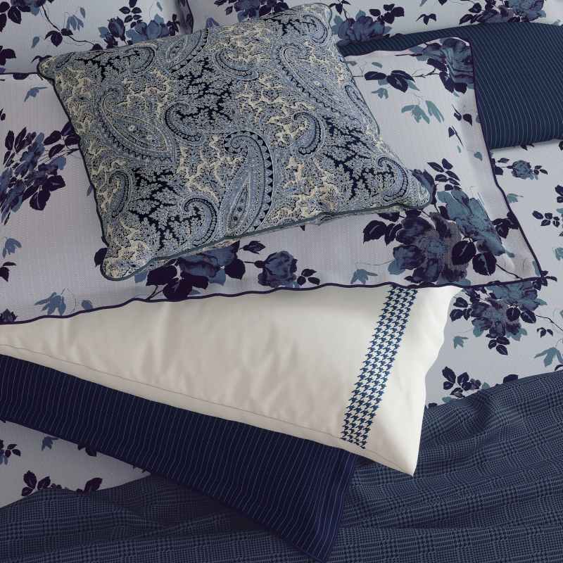 Freya Wool Throw by Bedeck of Belfast in Midnight Blue