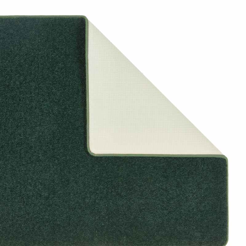Hug Rug Sense Plain Modern Washable Luxury Rug in Forest Green