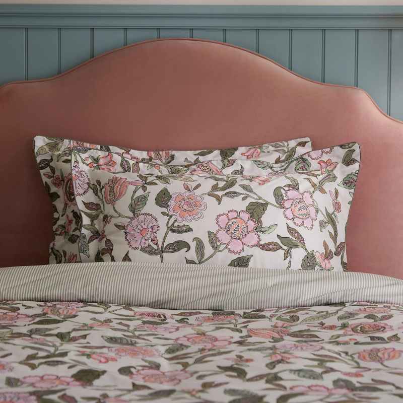 Juliette Floral Bedding by Joules in Khaki Green
