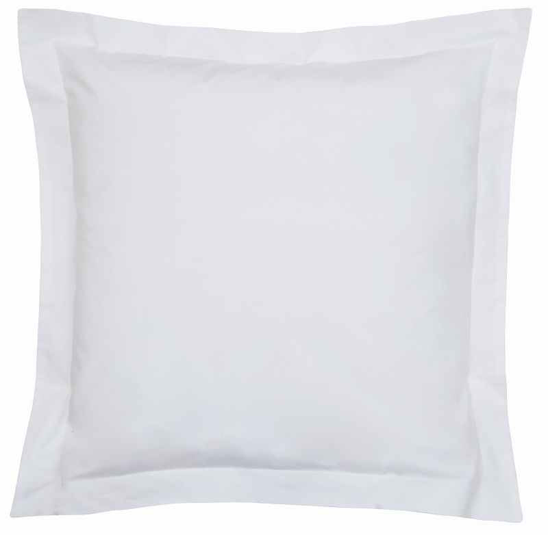Plain Square Oxford Pillowcase By Bedeck of Belfast in White