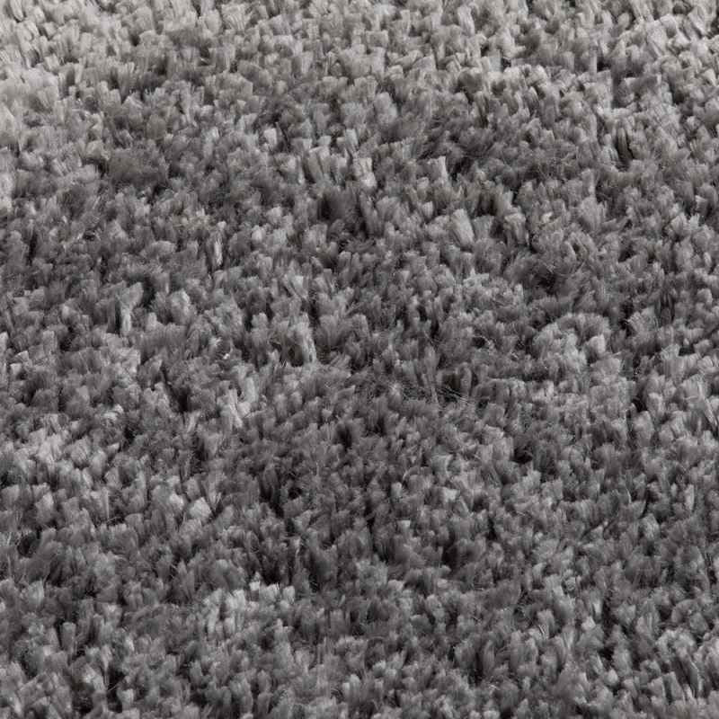 Larissa Washable Plain Shaggy Rug in Charcoal Grey