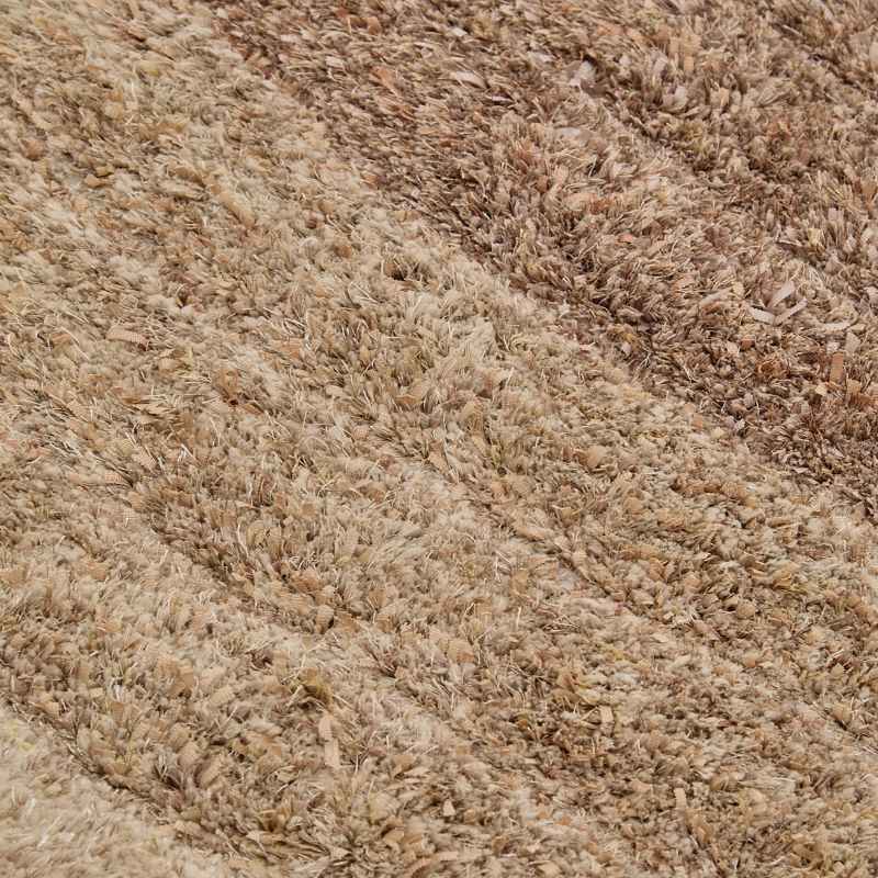 Lena 3D Shaggy Abstract Modern Rugs in Mocha Brown