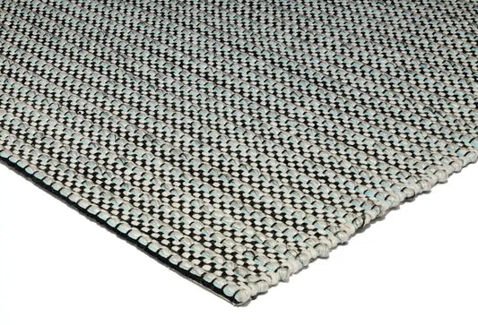 Asiatic linden aqua Blue  Wool Rug.