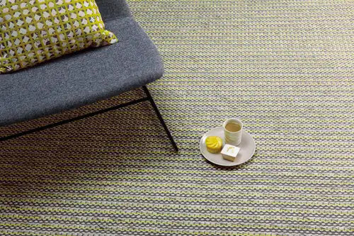 Asiatic linden lemon Yellow Wool Rug.