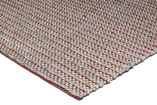 Asiatic linden red Red  Wool Rug.