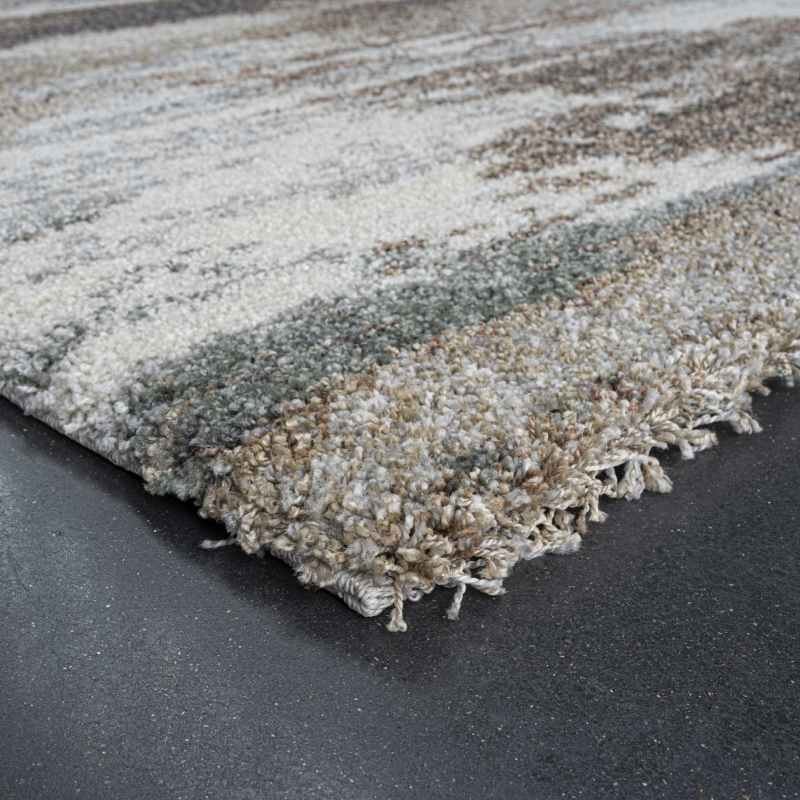 Mehari 23381 6747 Wilton Abstract Rug in Charcoal Grey