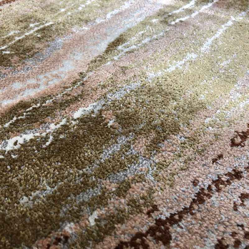 Moda 47124 GC995 Marble Rugs in Pink Gold
