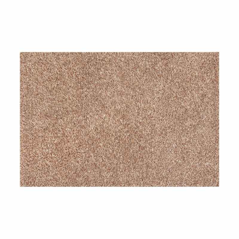 Multi Grip Washable Plain Doormat in Fawn Brown