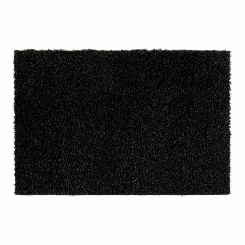 Multi Grip Washable Plain Doormat in Graphite Grey