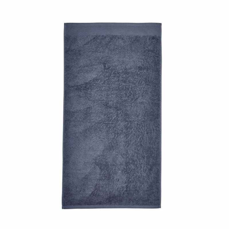 Noi Plain Cotton Bamboo Towel in Denim Blue