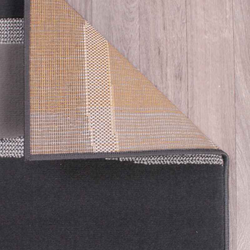 Nova Stripe Modern Rugs in Grey