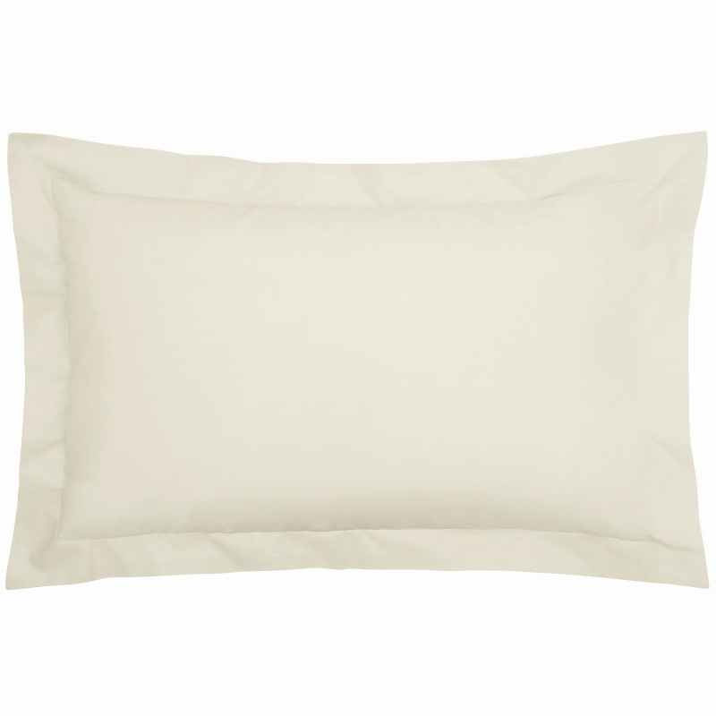 Plain Oxford Pillowcase By Bedeck of Belfast in Cashmere Cream
