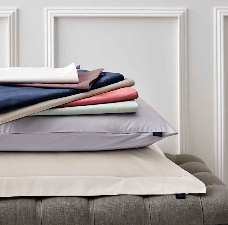 Plain Oxford Pillowcase By Bedeck of Belfast in Thistle Purple