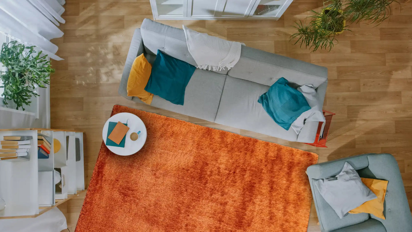 Asiatic payton orange Orange Living Room Rug.