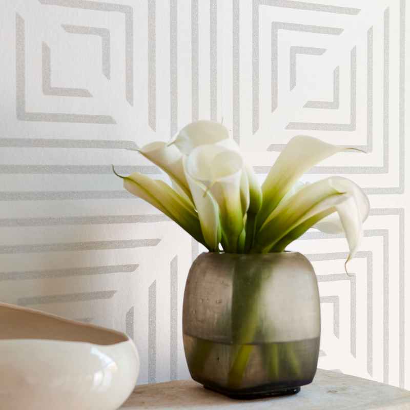 Radial Wallpaper 111554 by Harlequin in Linen Beige
