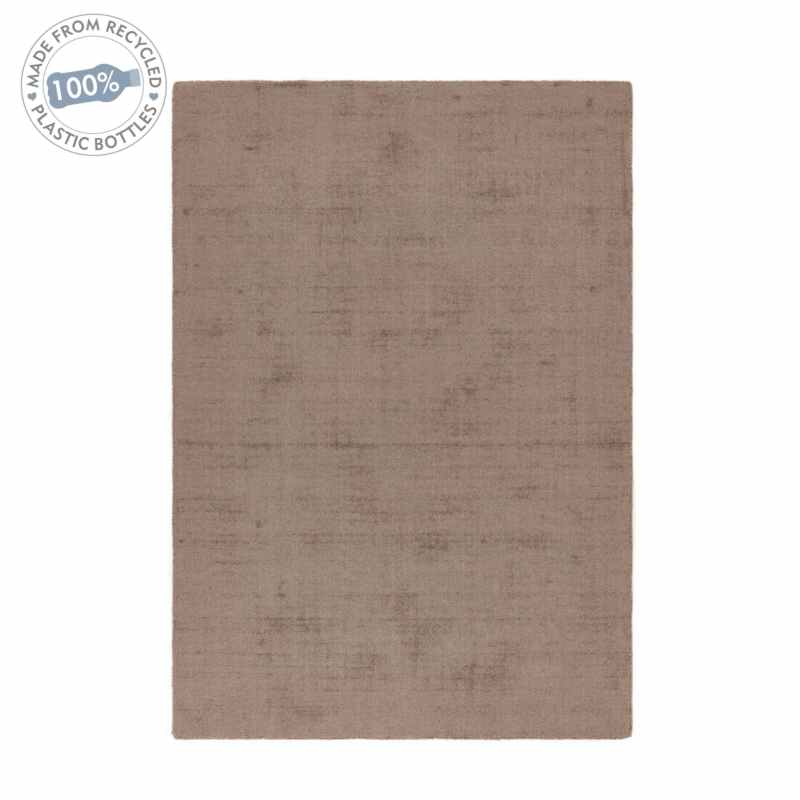 Reef Plain Dye Eco Rugs in Mink Brown