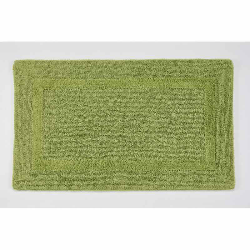 Reversible Bath Mat 165 by Designer Abyss & Habidecor in Apple Green