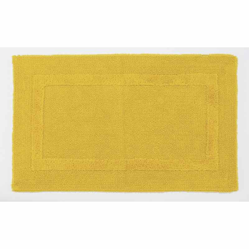Reversible Bath Mat 278 by Designer Abyss & Habidecor in Yuzu Yellow