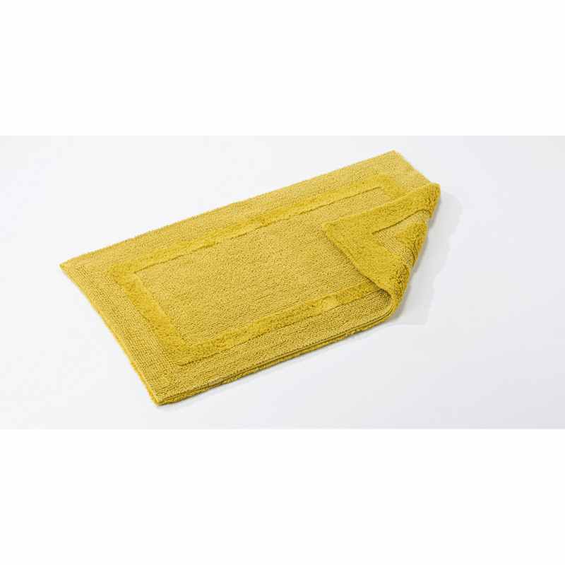 Reversible Bath Mat 278 by Designer Abyss & Habidecor in Yuzu Yellow