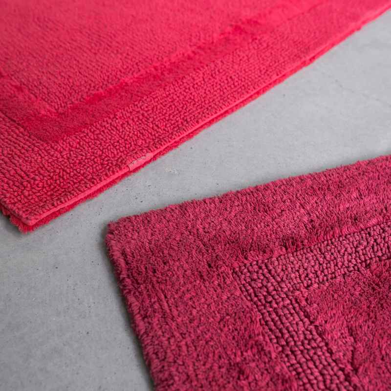 Reversible Bath Mat 578 by Designer Abyss & Habidecor in Canyon Red