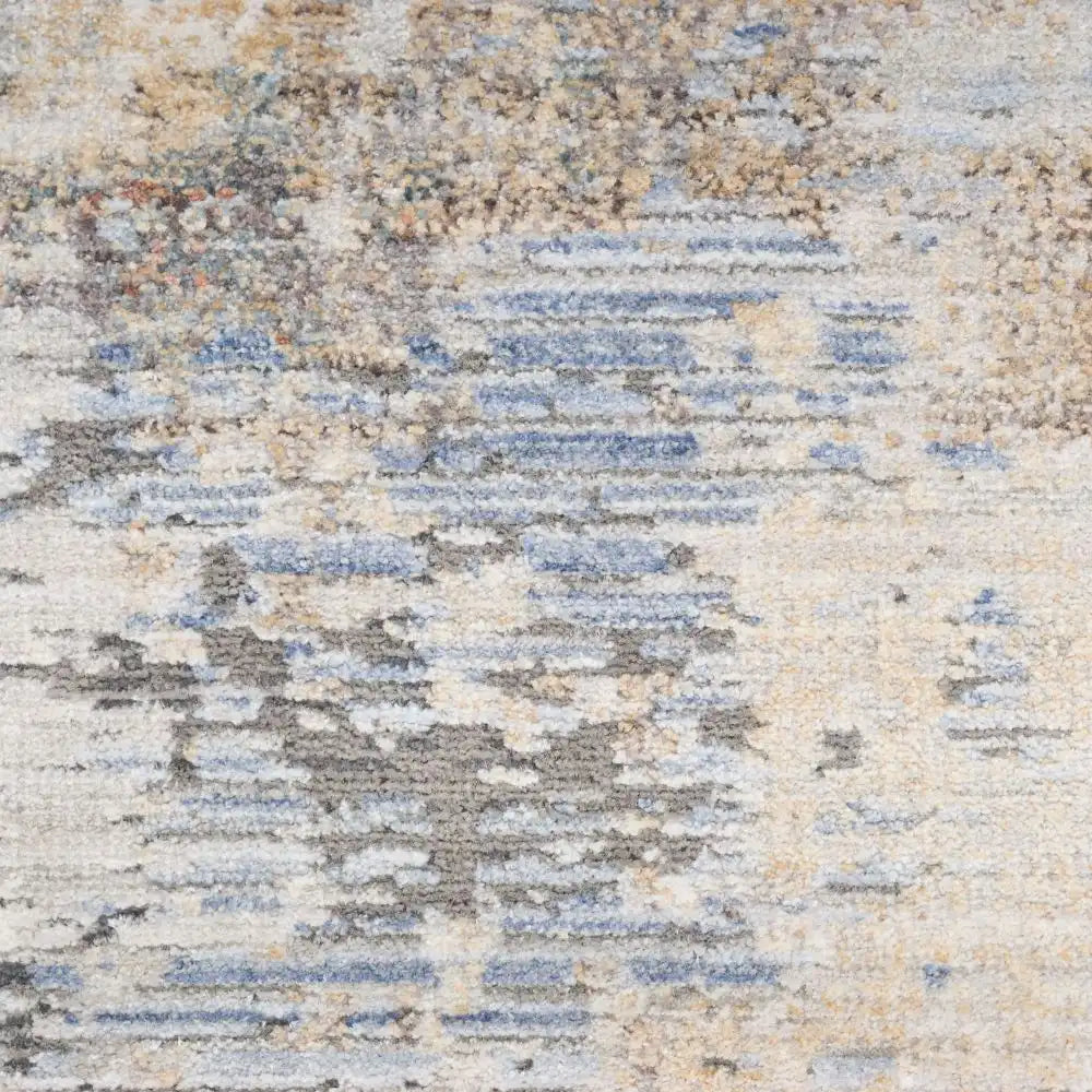 Abstract Hues ABH01 Grey Blue Rug RS