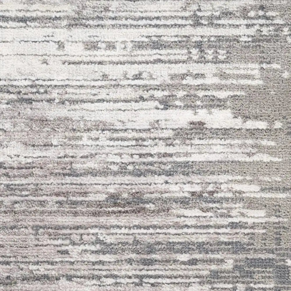 Abstract Hues ABHo3 Grey White Rug RS