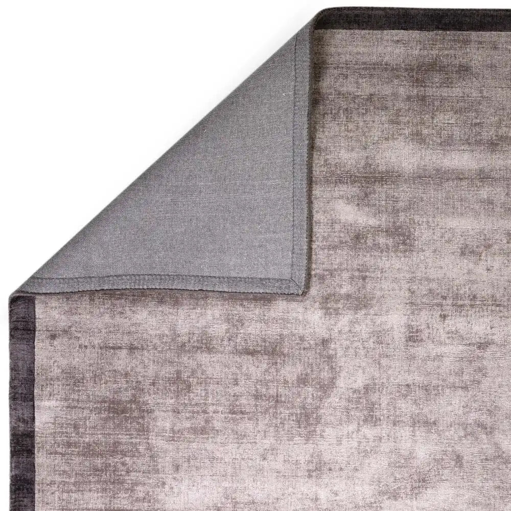 Asiatic blade border charcoal moleskin 09 Brown, Grey Living Room  Rug.