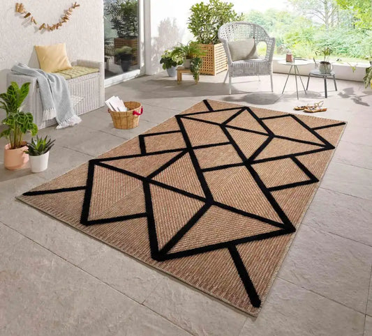Harper Outdoor Prism Black Rug