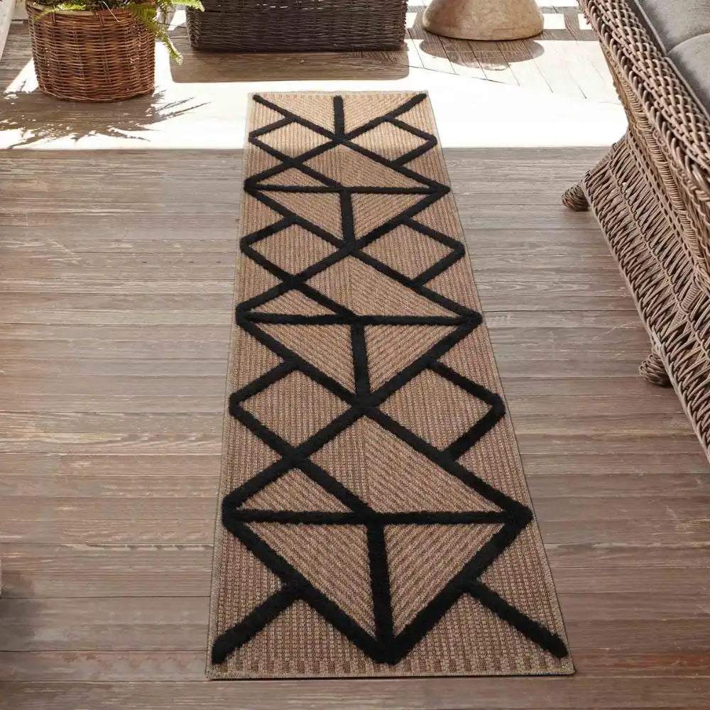 Harper Outdoor Prism Black Rug