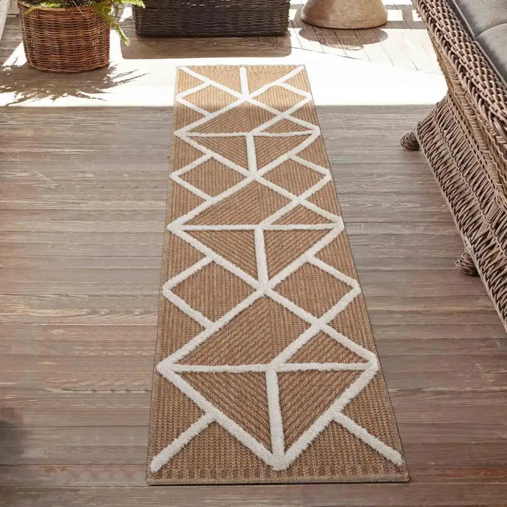 Harper Outdoor Prism Cream Rug