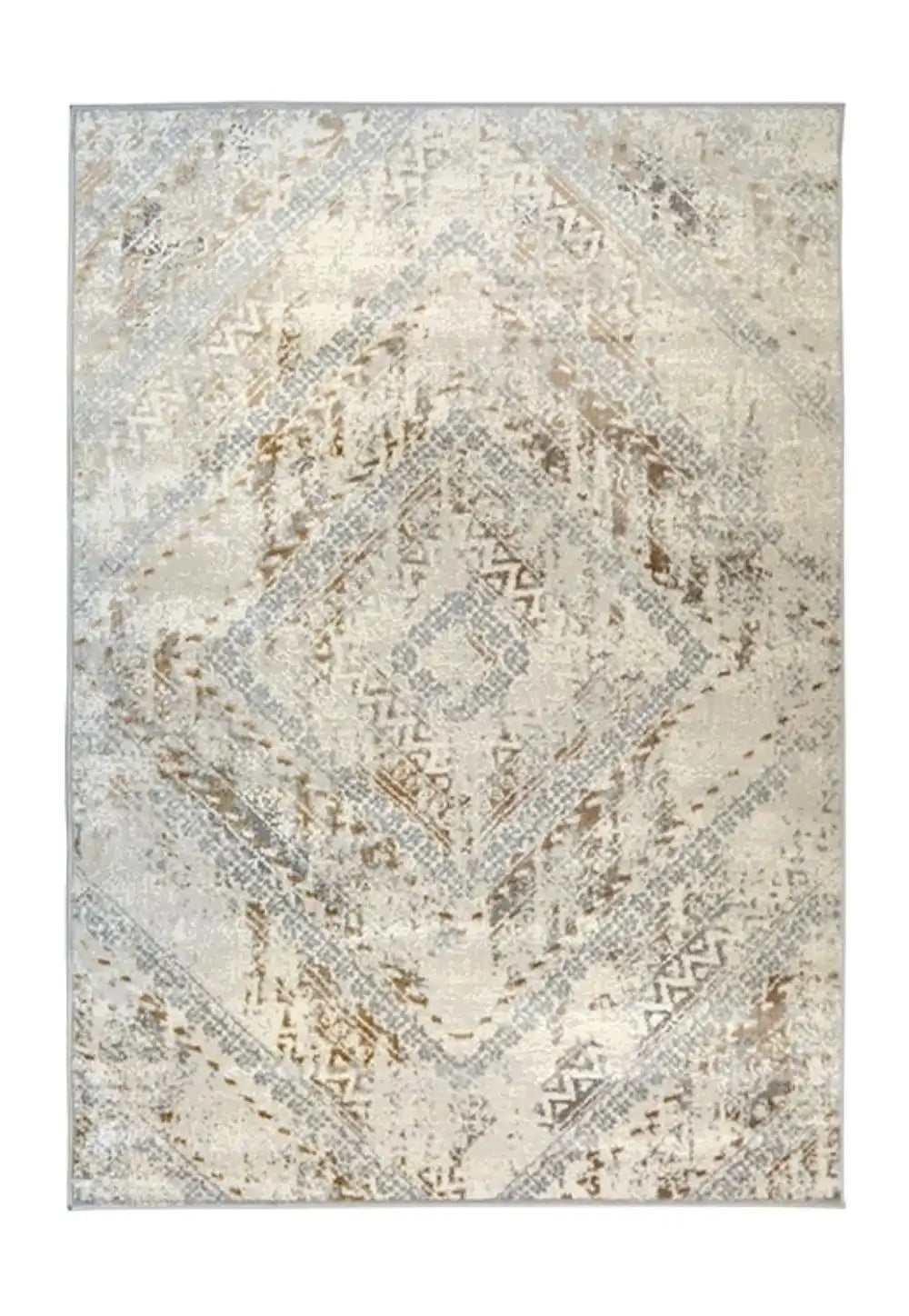 Abstract Melrose SQUARE OCHRE Rug RS